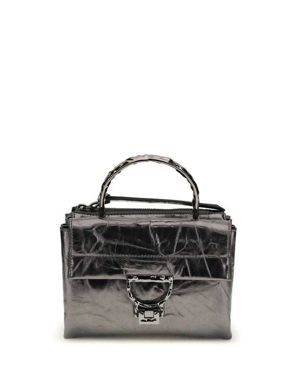 Coccinelle 100% Calf Leather Bos Taurus top handle bag in gray