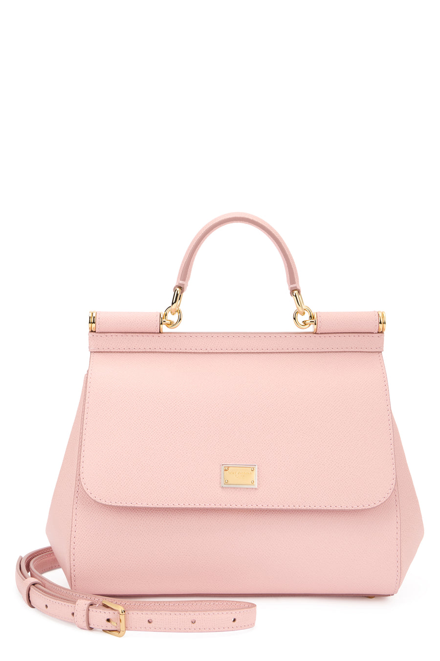 Mini Handbag Calfskin Dauphine Pink Viscose Handbags