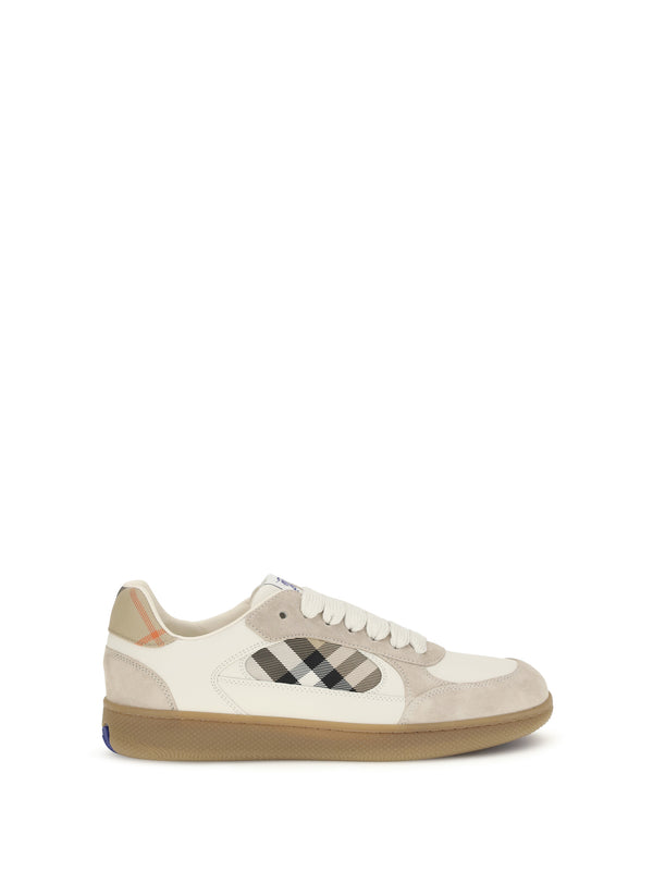 Burberry Upper: 100% calf leather sneaker in beige