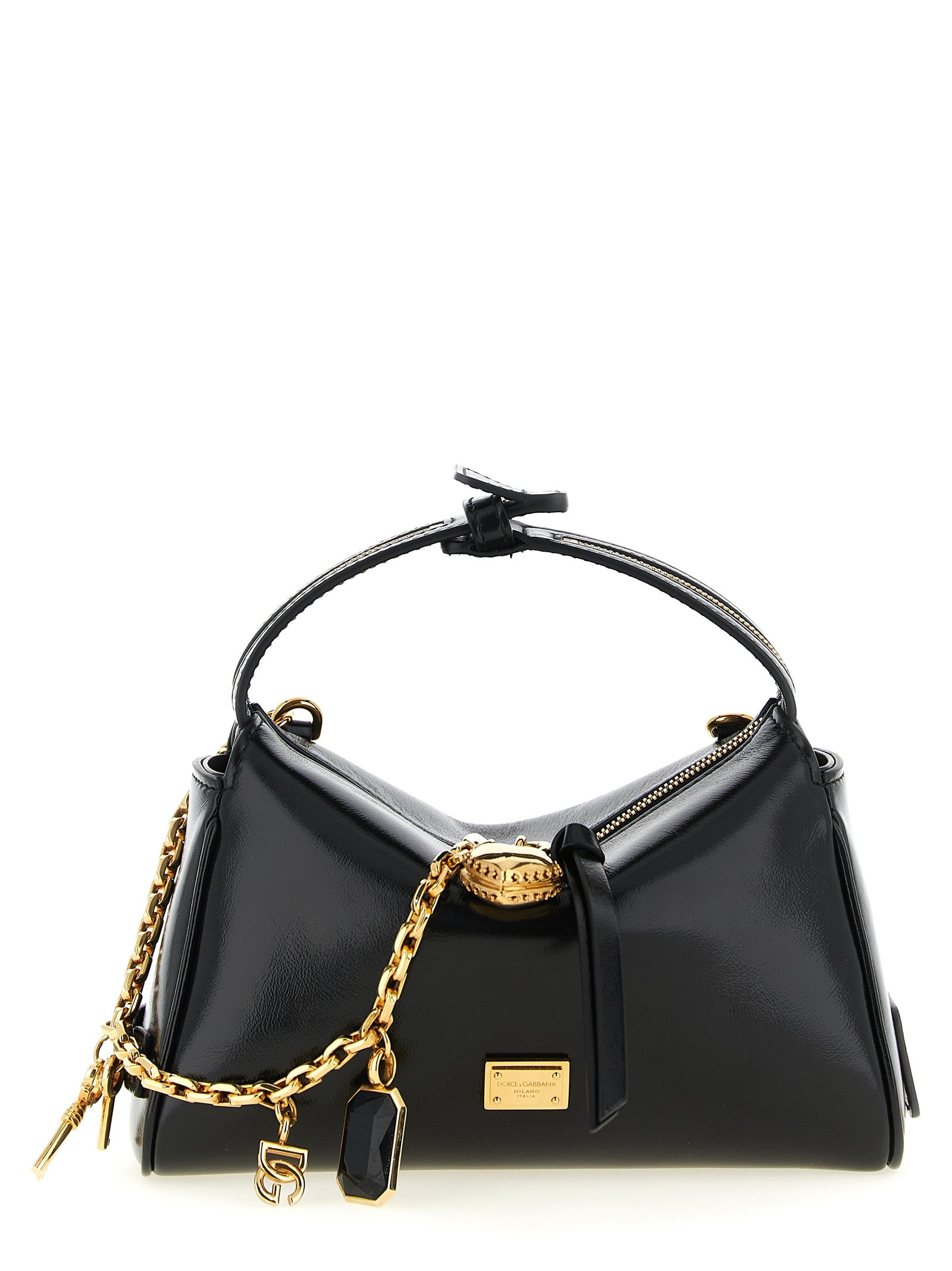 Vittoria mini handbag Black Calfskin Leather (bos Taurus) Hand Bags