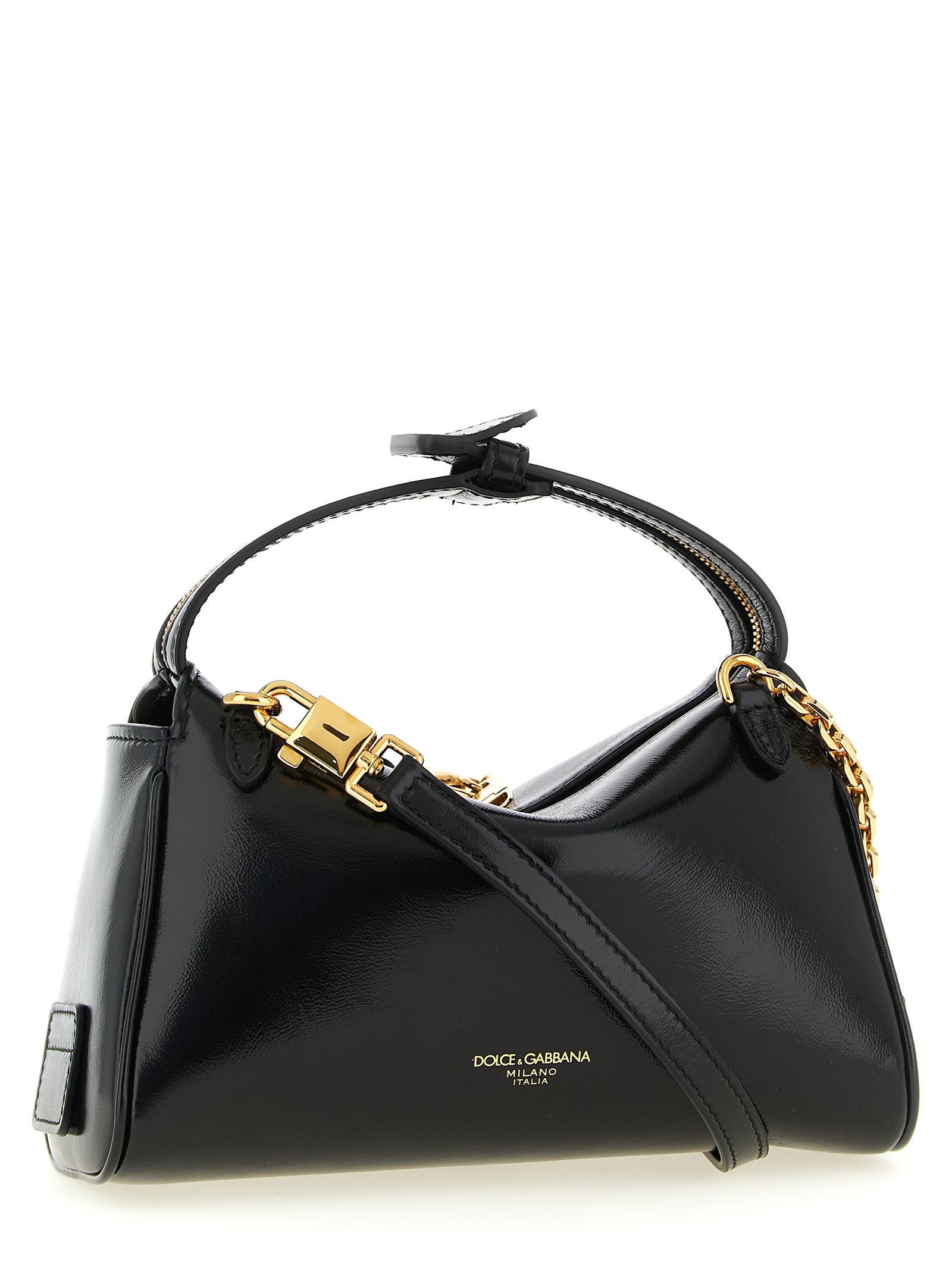 Vittoria mini handbag Black Calfskin Leather (bos Taurus) Hand Bags