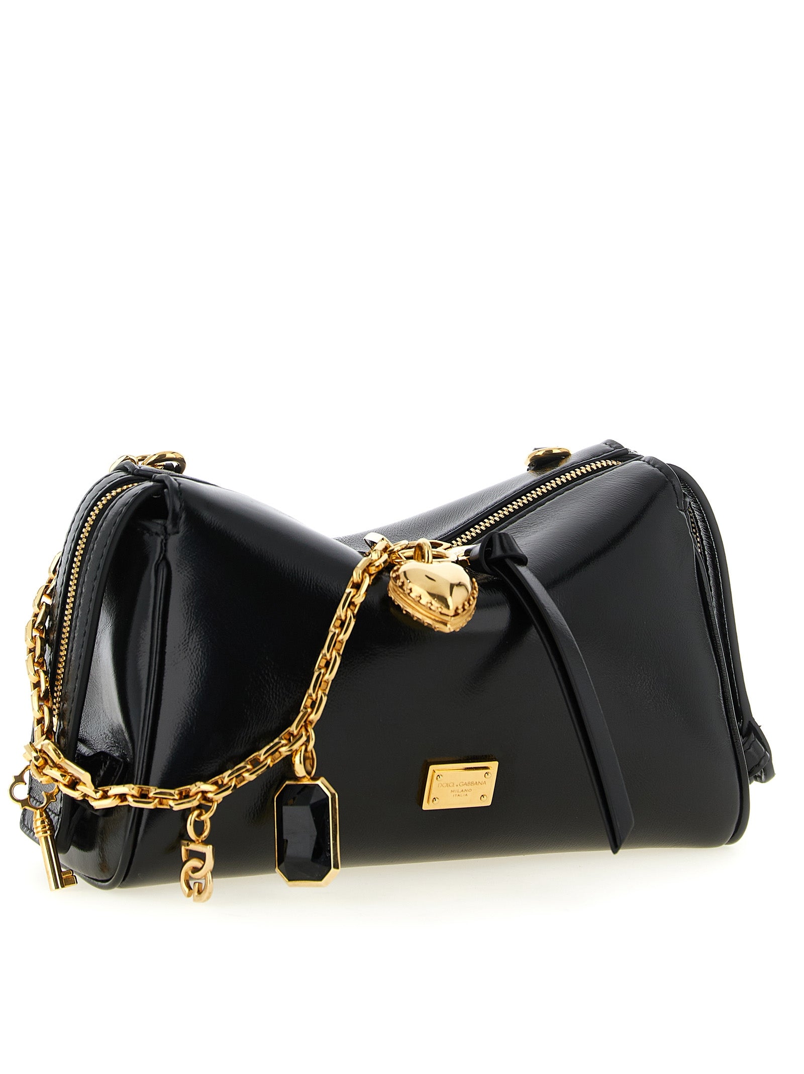 Vittoria mini handbag Black Calfskin Leather (bos Taurus) Hand Bags