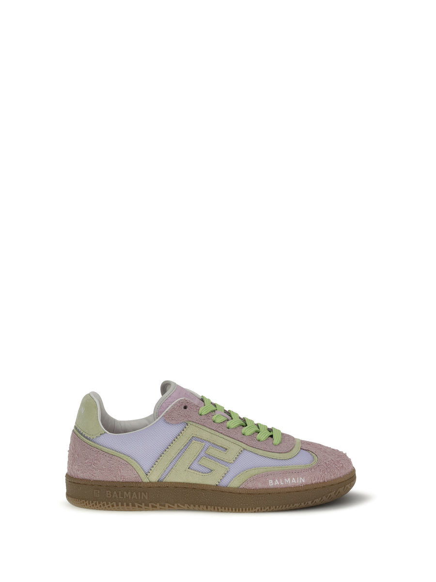 Balmain Upper: 100% calf suede; Sole: 100% rubber sneaker in purple