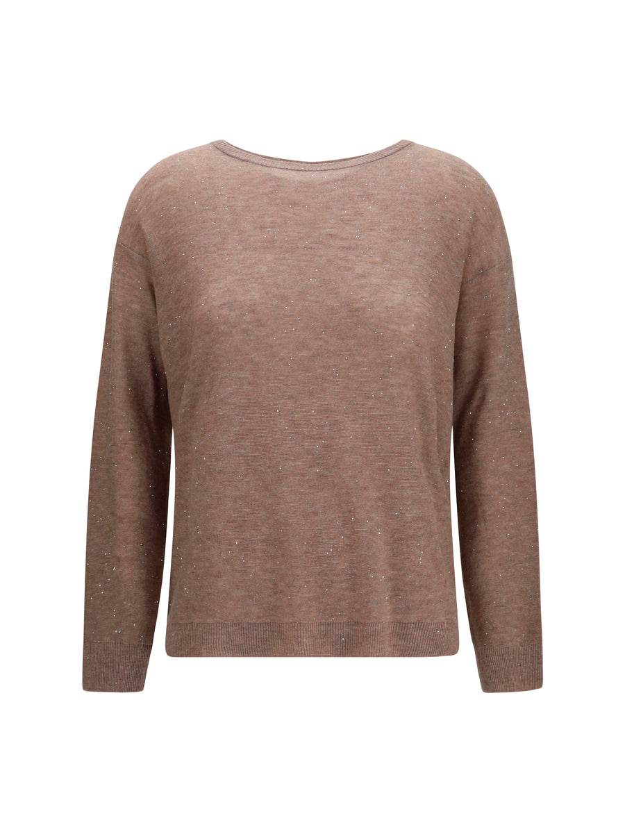 Fabiana Filippi 98% Merino Wool sweater in bronze