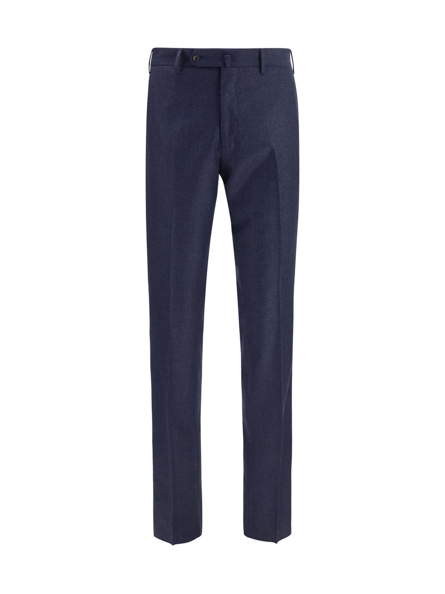 Germano 100% Fleece Wool Ovis Aries trousers in navy
