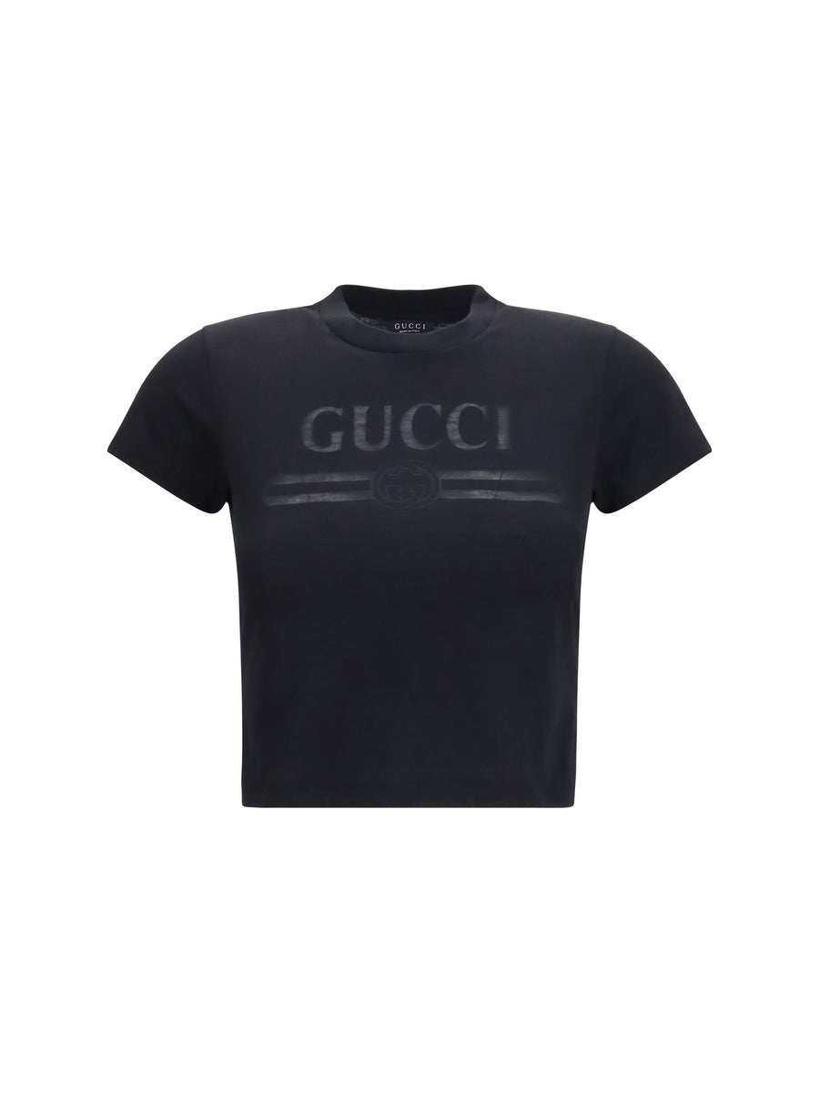 Gucci 52% cotton; 48% polyester t-shirt in black