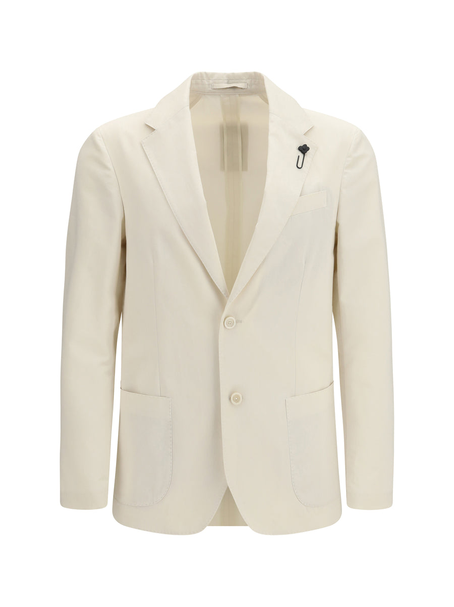 Lardini 87% Cotton blazer in beige