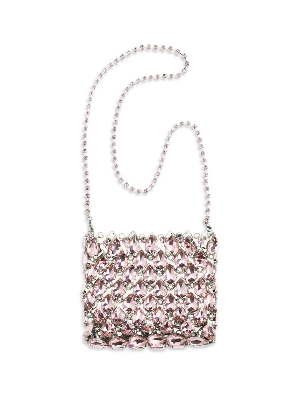 Self-Portrait 100% Polyester shoulder bag in pink