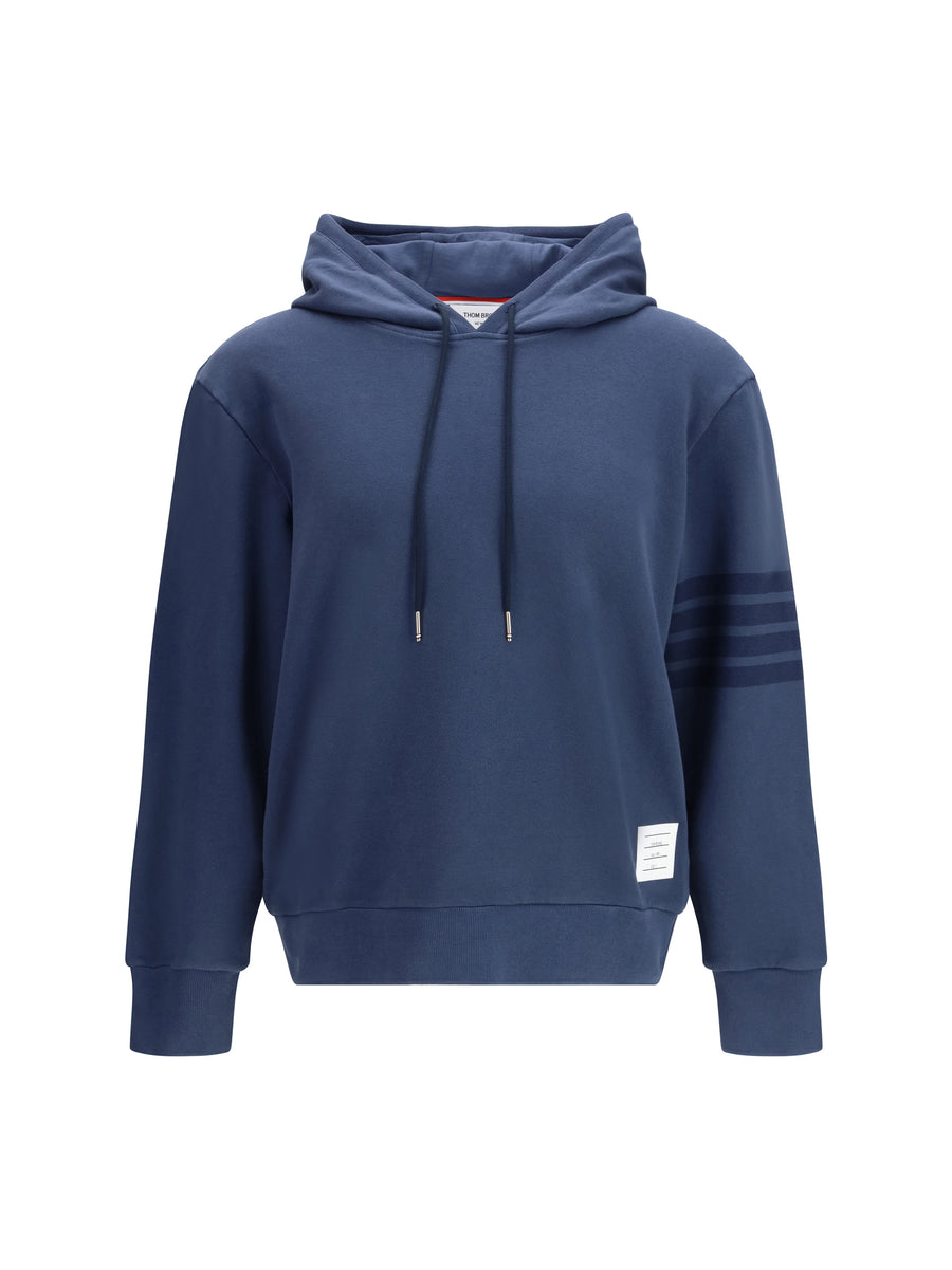 Thom Browne 100% Cotton hoodie in navy