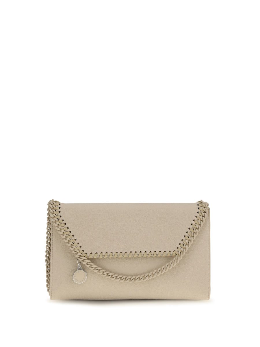 Stella McCartney 100% polyester shoulder bag in beige