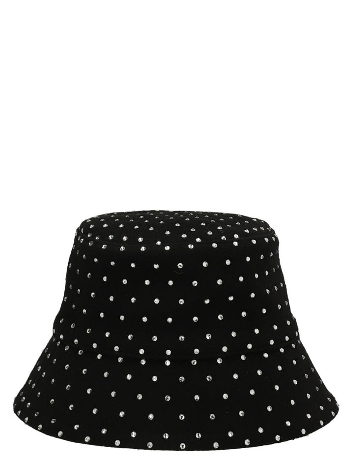 Crystal bucket hat Black Wool