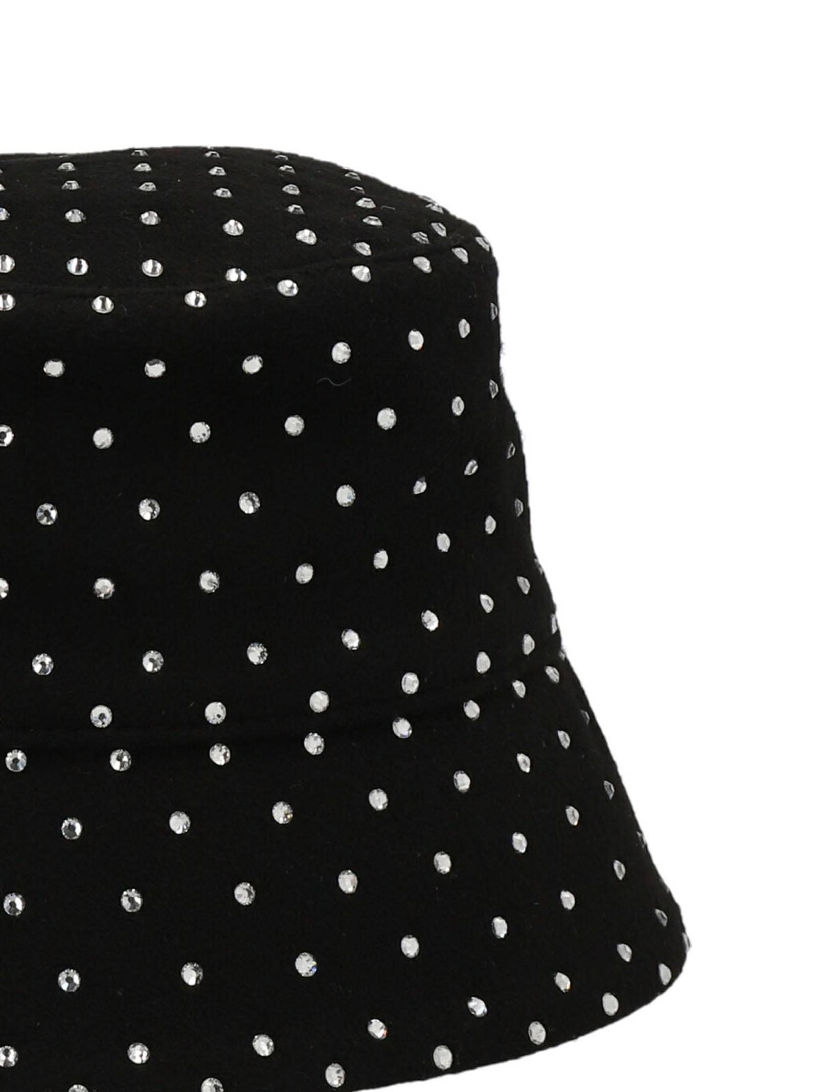 Crystal bucket hat Black Wool