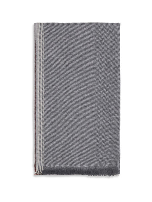 Brunello Cucinelli 20% cashmere scarf in gray