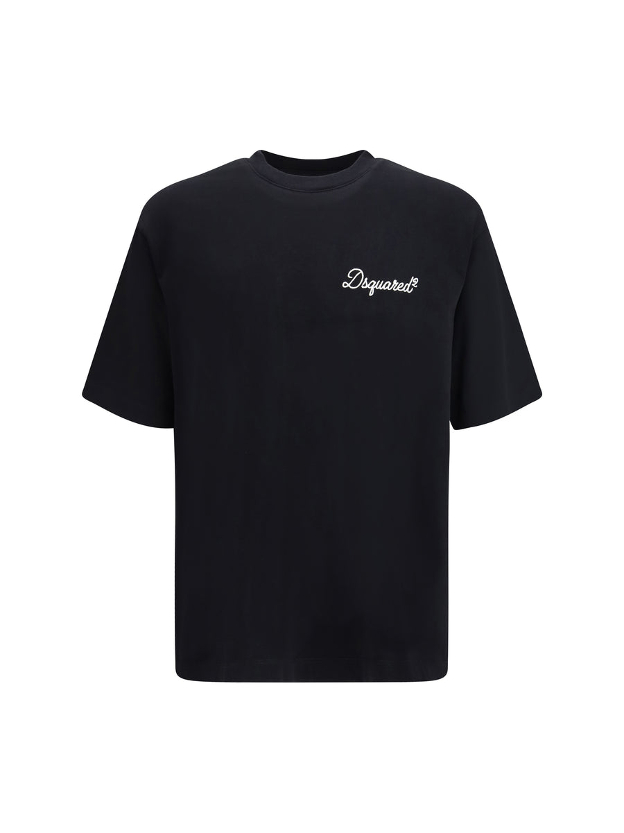 T-Shirt Signature Black Cotton T-shirts