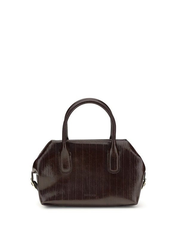Themoirè 100% Polyurethane shoulder bag in brown