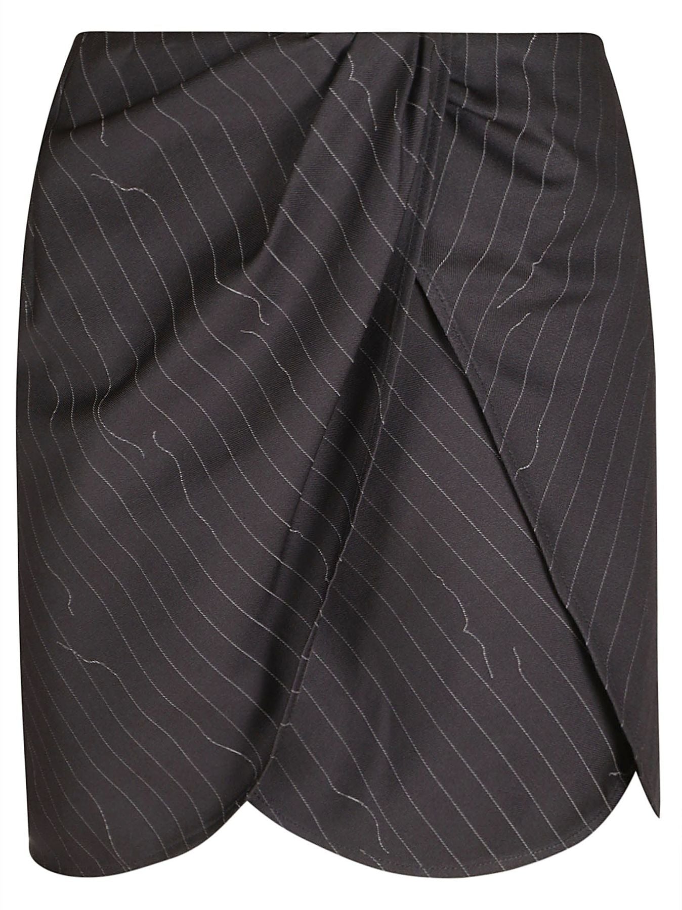 OWCU009S24FAB0020700 Nero Polyester Virgin Wool Gonna