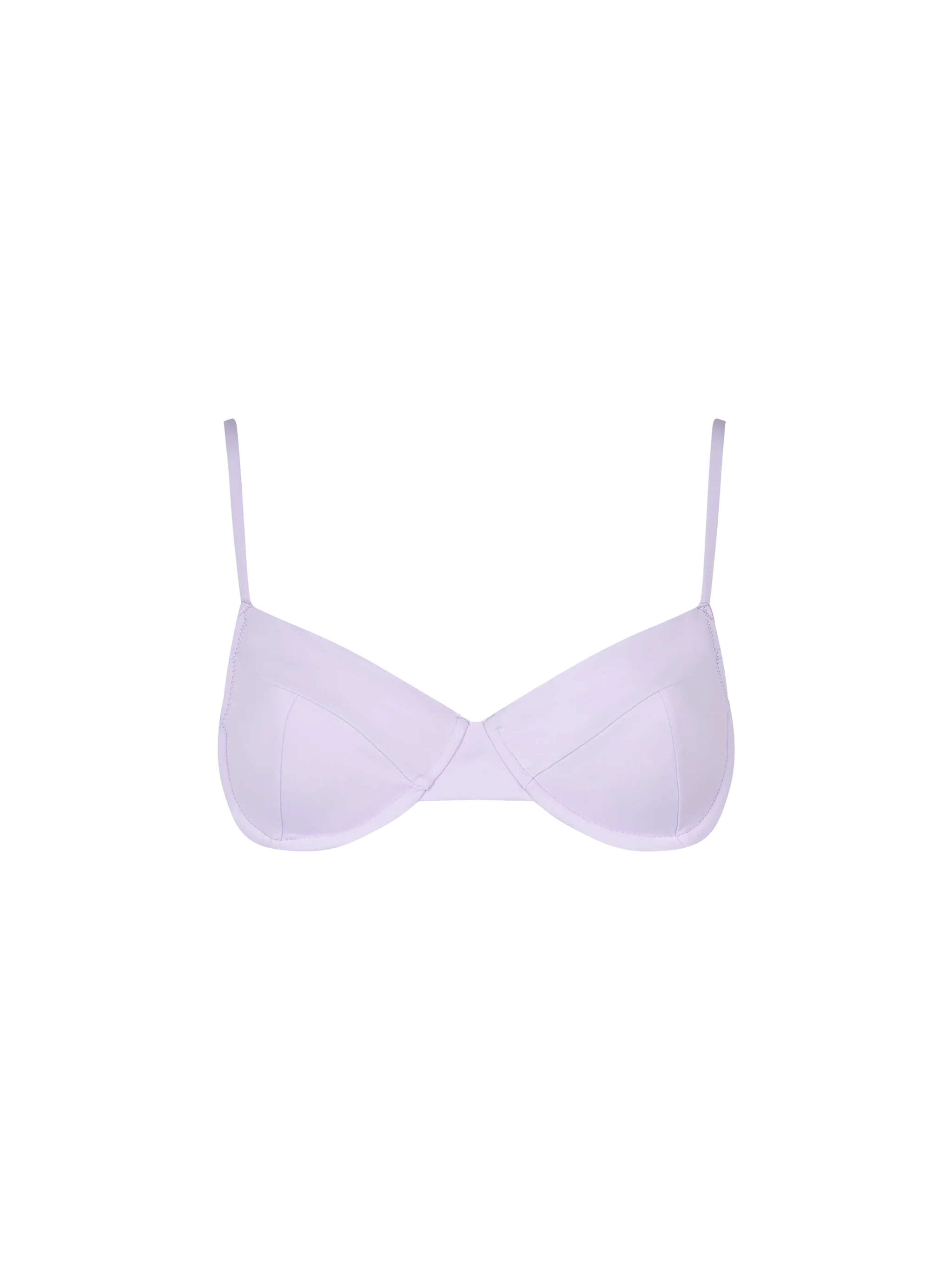 Lilac Bea Underwired Bralette Bikini Top Pink