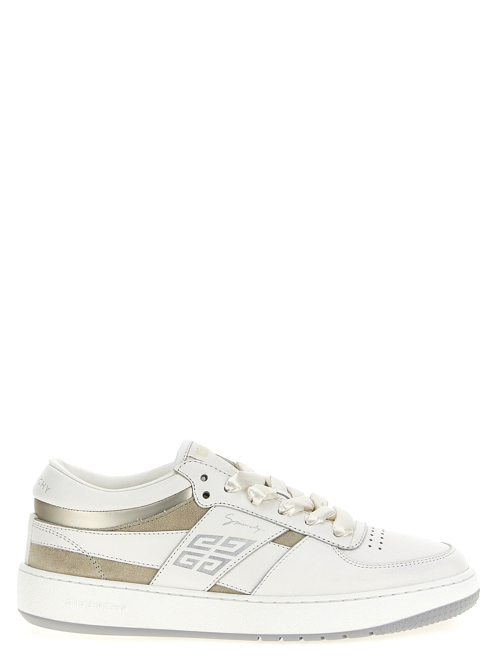 Lace Up sneakers White Calfskin Leather (bos Taurus)