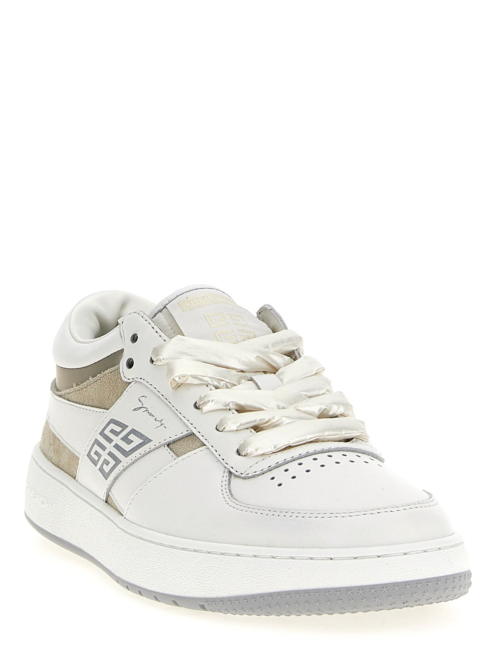 Lace Up sneakers White Calfskin Leather (bos Taurus)