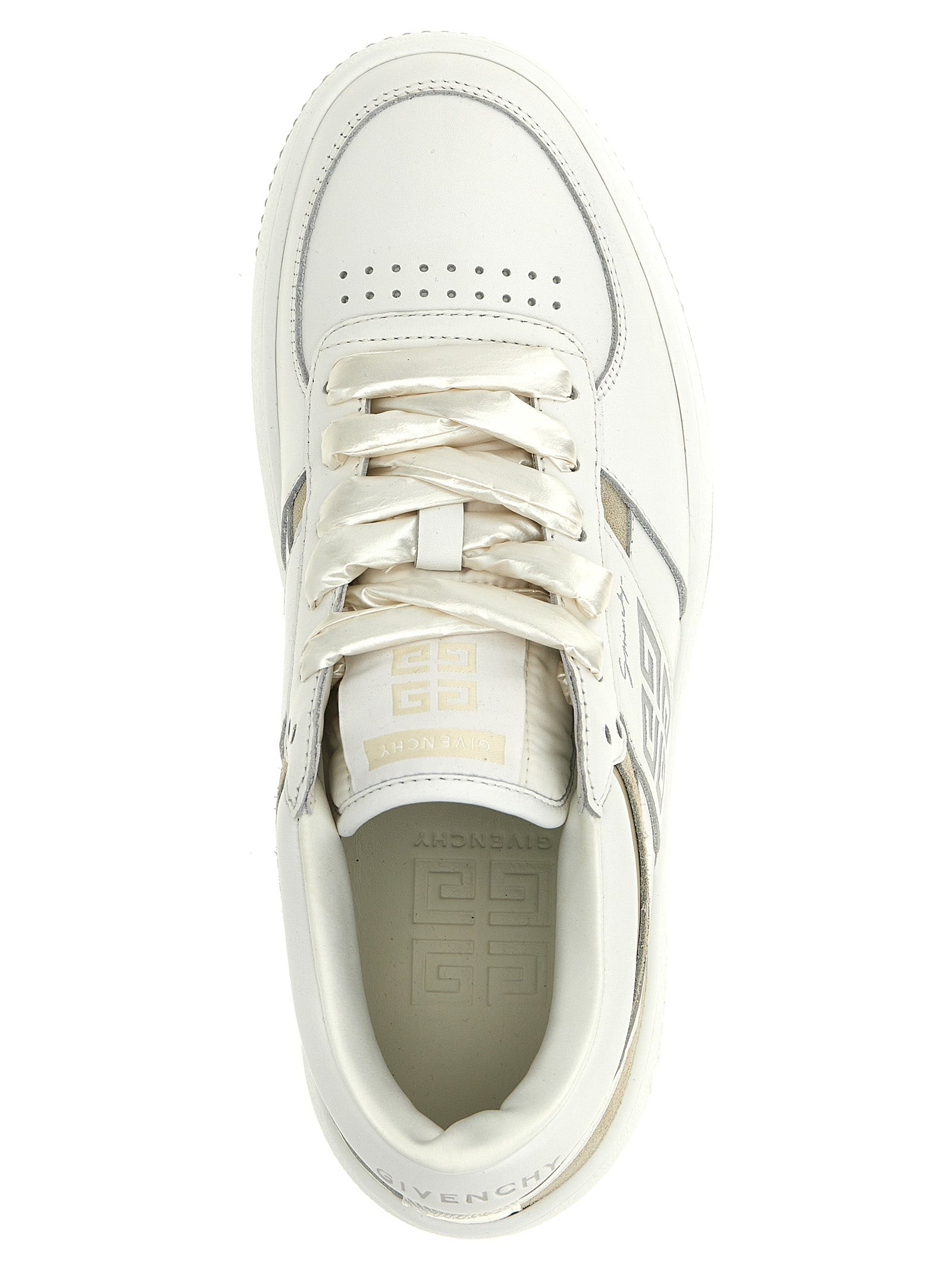 Lace Up sneakers White Calfskin Leather (bos Taurus)