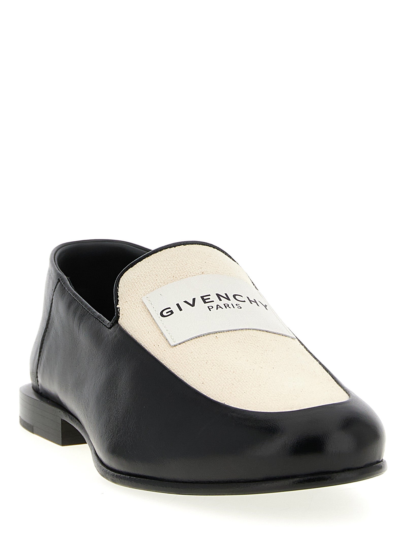 Label loafers Black Lamb Leather (ovis Aries)