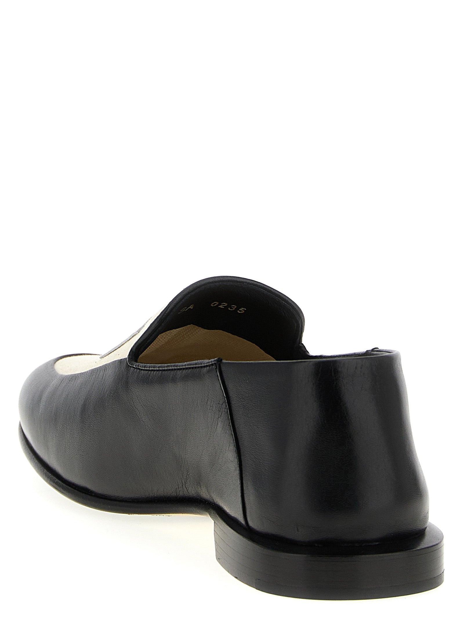 Label loafers Black Lamb Leather (ovis Aries)