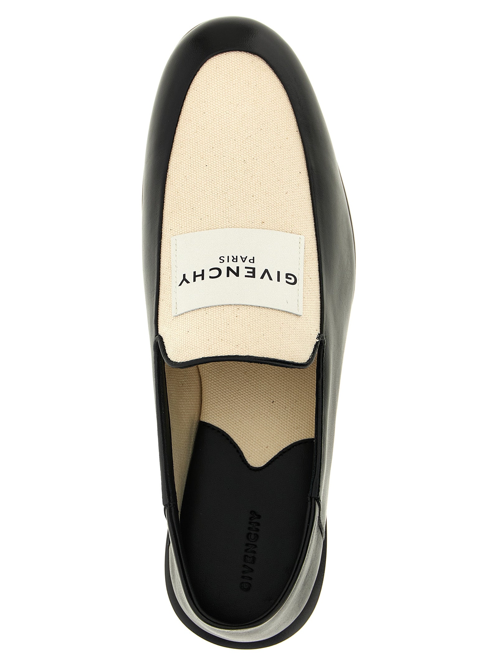 Label loafers Black Lamb Leather (ovis Aries)