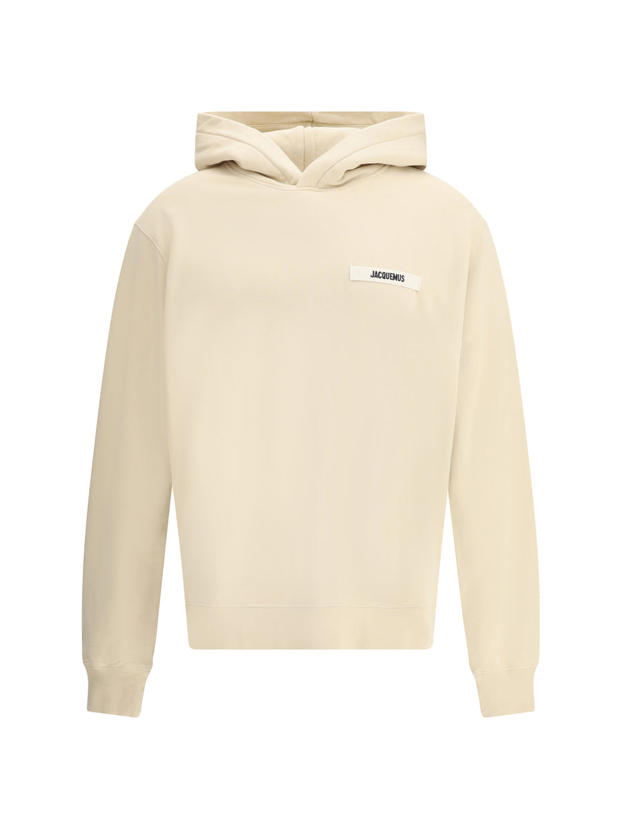 Jacquemus 100% Cotton hoodie in beige