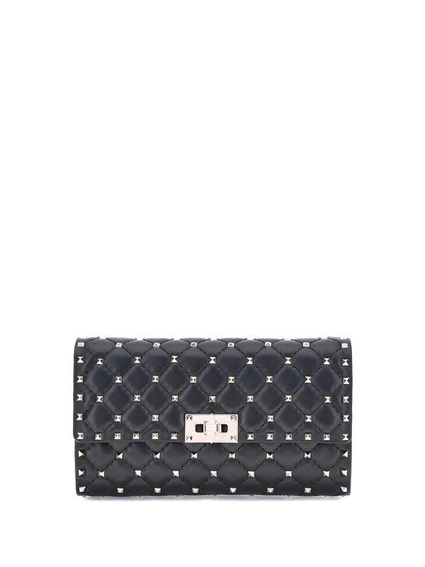 Valentino Garavani 100% lambskin (ovis aries) shoulder bag in black