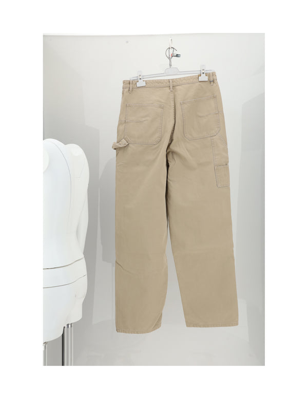 Jeans Carpenter Beige Cotton