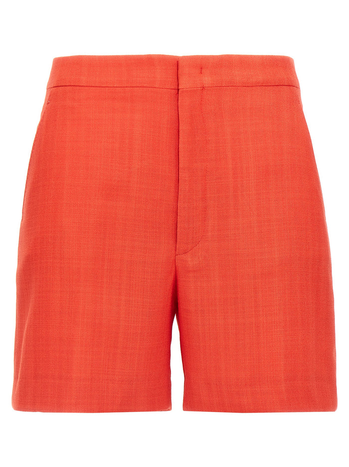 B-Elle shorts Red Viscose Polyamide Lycra Bermuda