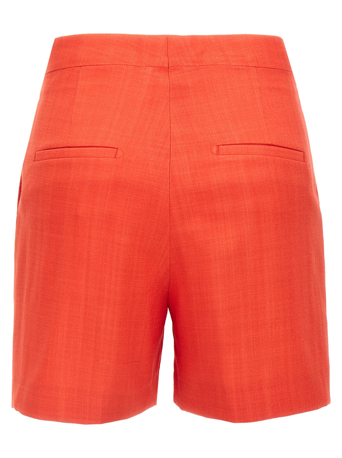 B-Elle shorts Red Viscose Polyamide Lycra Bermuda