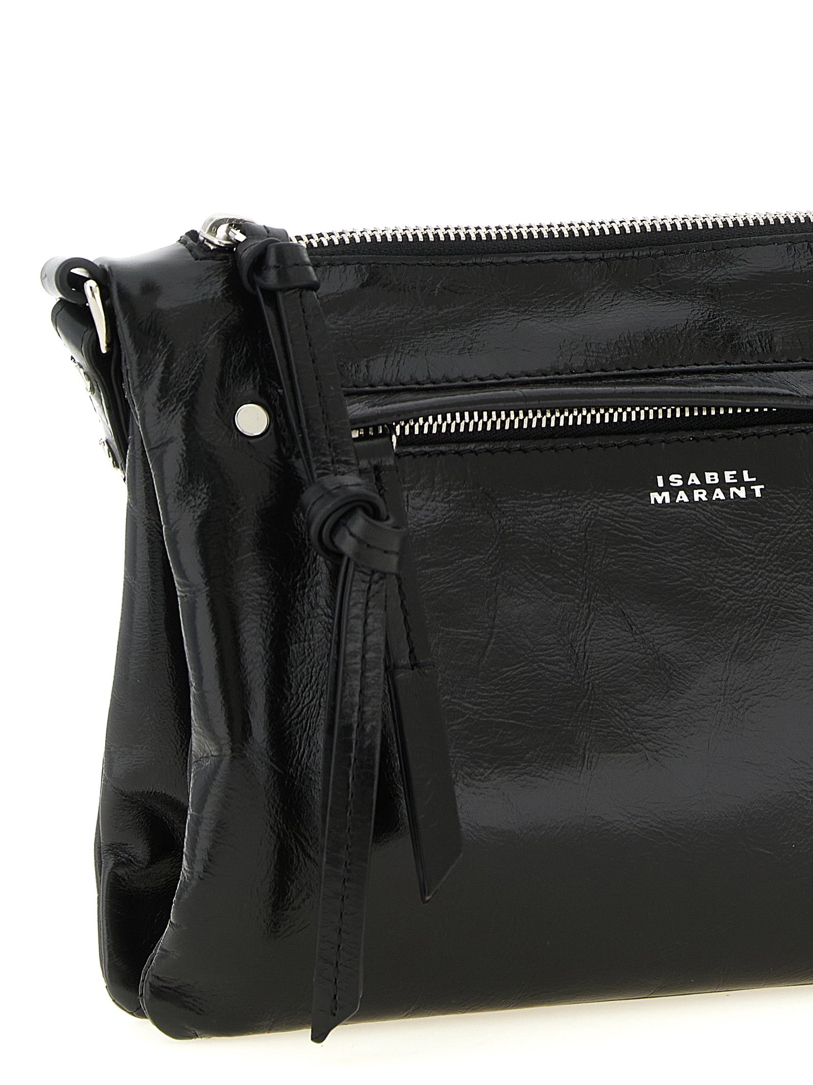 Winna Duo Crossbody Bag Black Calfskin Leather (bos Taurus)