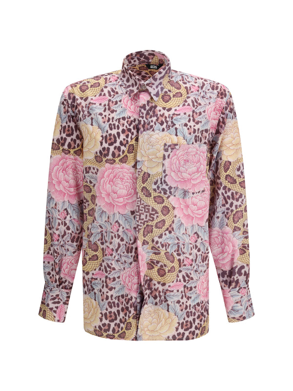 GCDS 93% Polyester; 7% Elastane shirt in pink