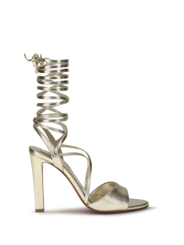 Christian Louboutin 100% Lamb Ovis Aries sandal in gold