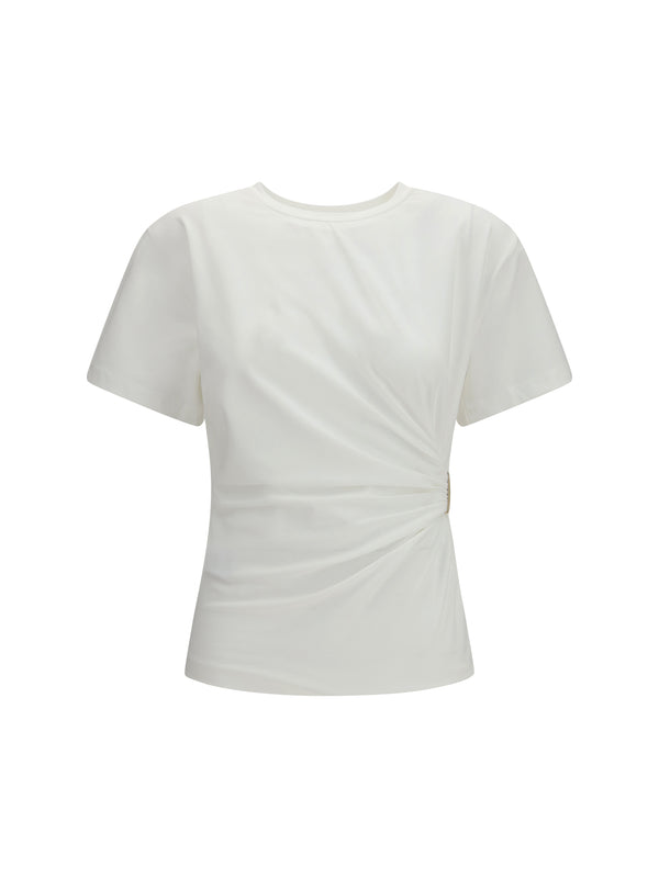 Pinko 85% cotton t-shirt in white