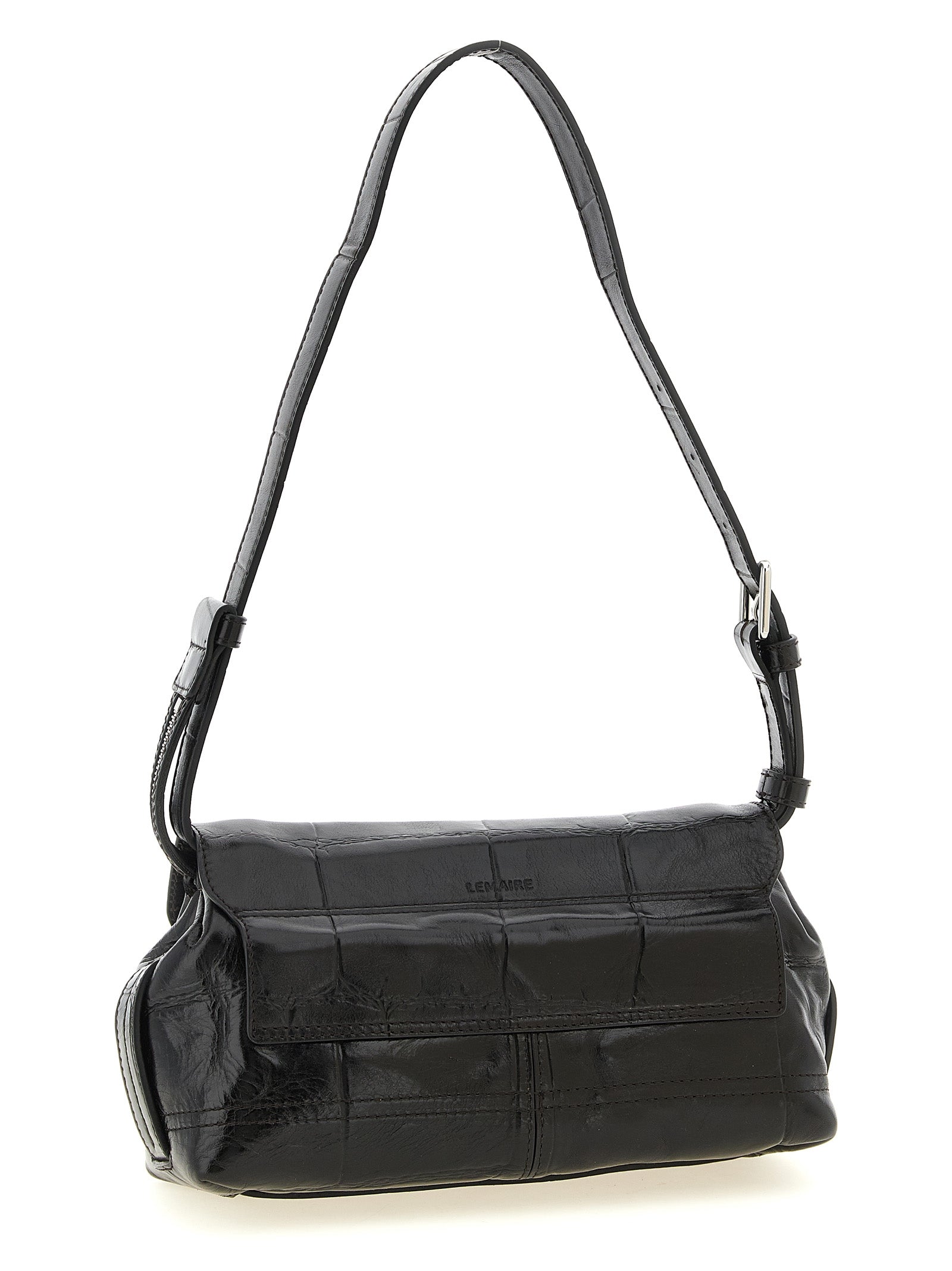Gear Small Shoulder Bag Brown Calfskin Leather (bos Taurus)