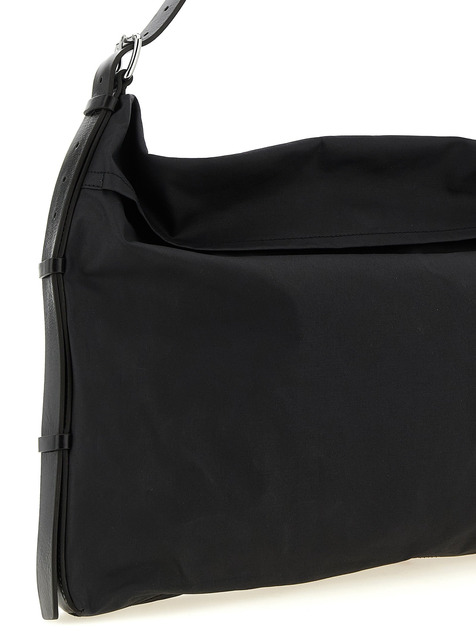 Trench Pocket medium shoulder bag Black Cotton
