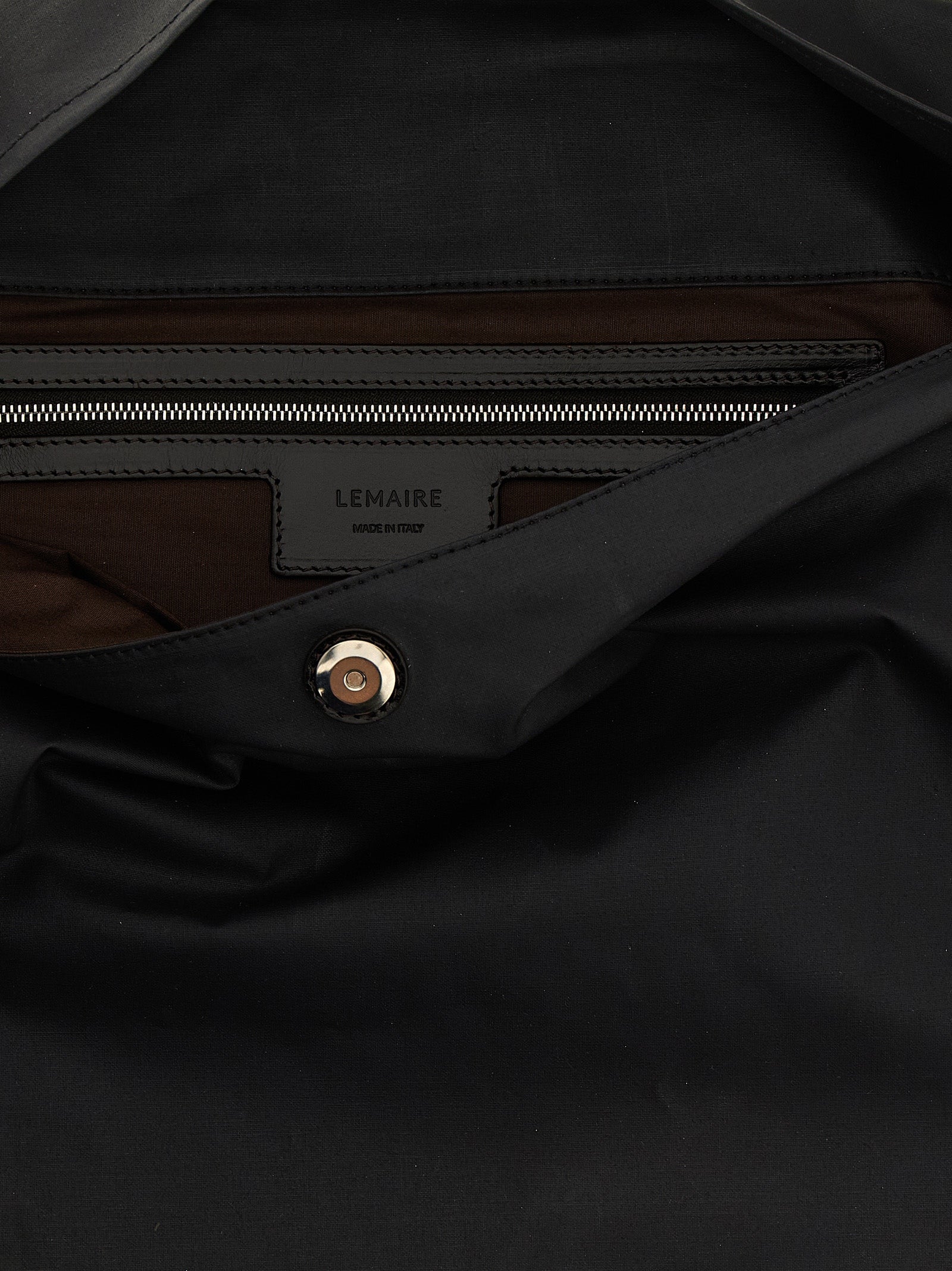 Trench Pocket medium shoulder bag Black Cotton