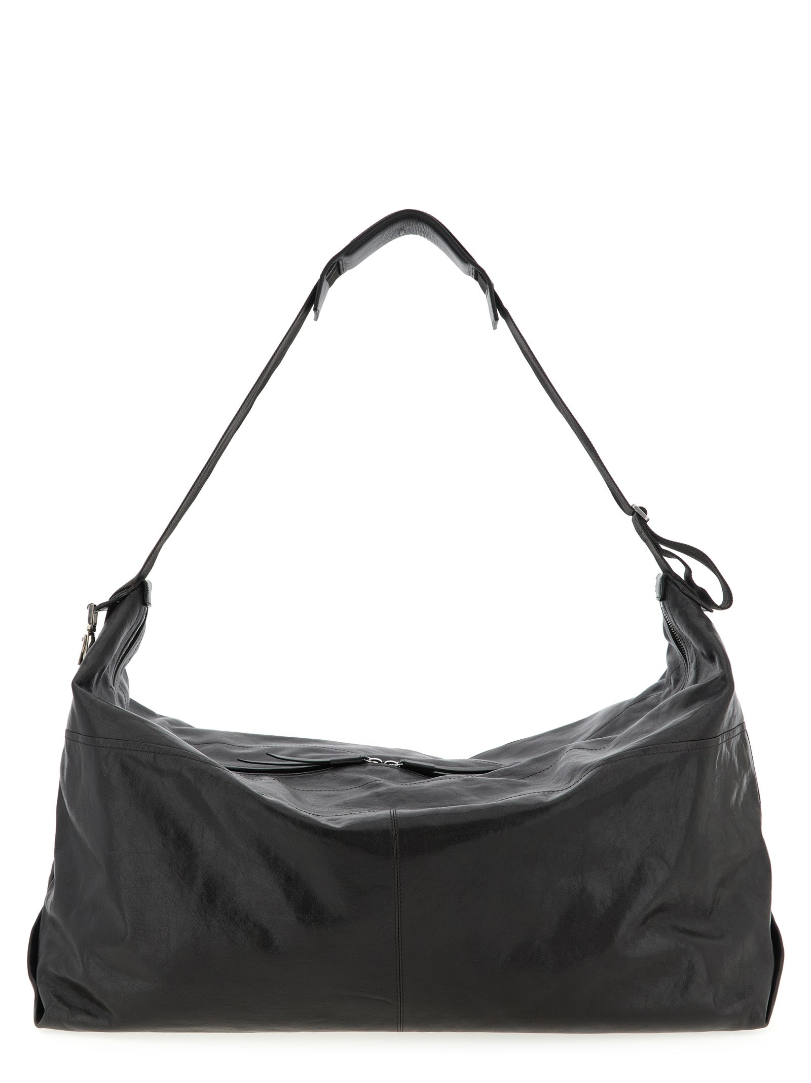Berlingot 72H Weekend shoulder bag Brown Calfskin Leather (bos Taurus)
