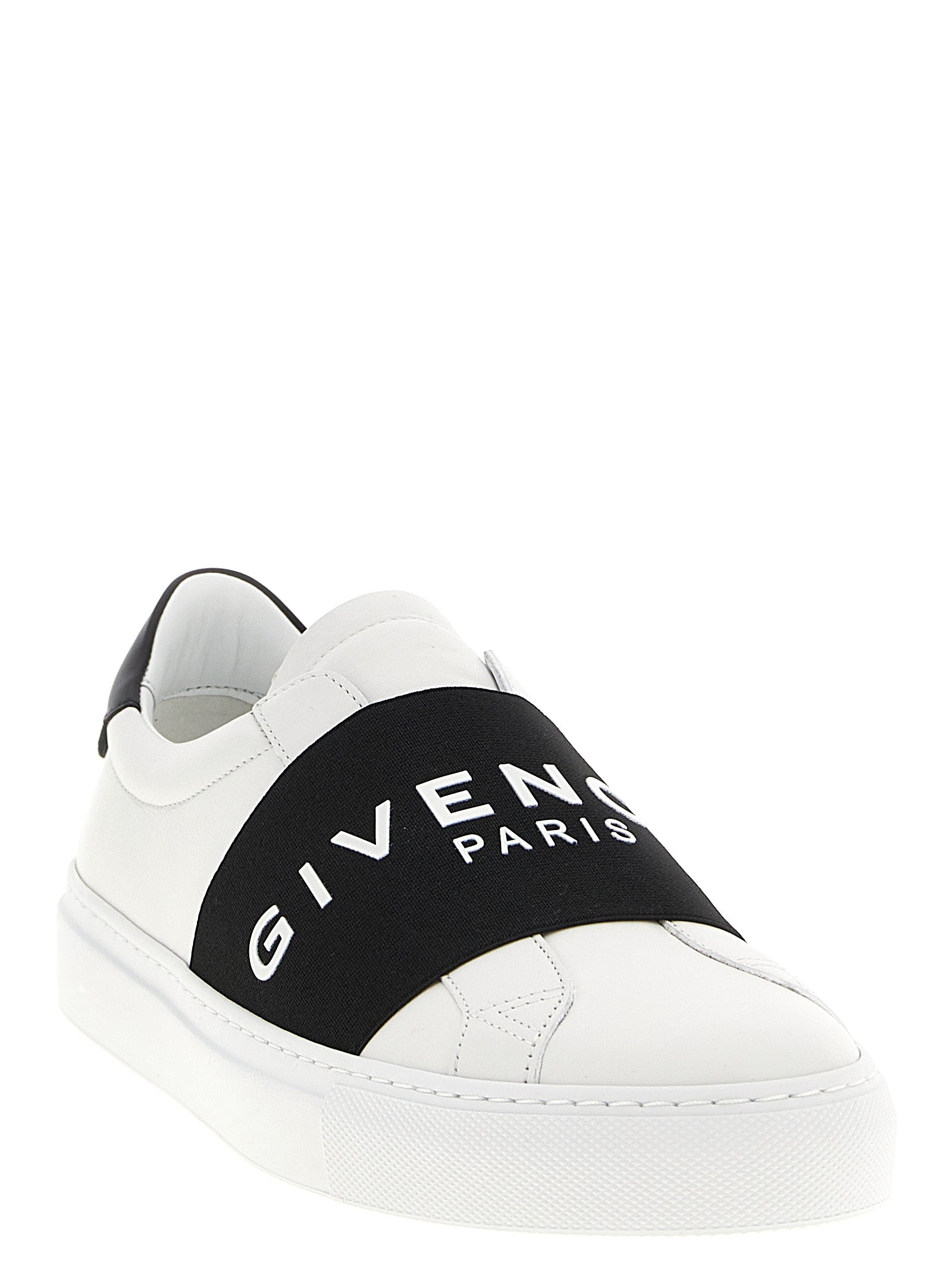 City Sport Sneakers White/black Calfskin Leather (bos Taurus)