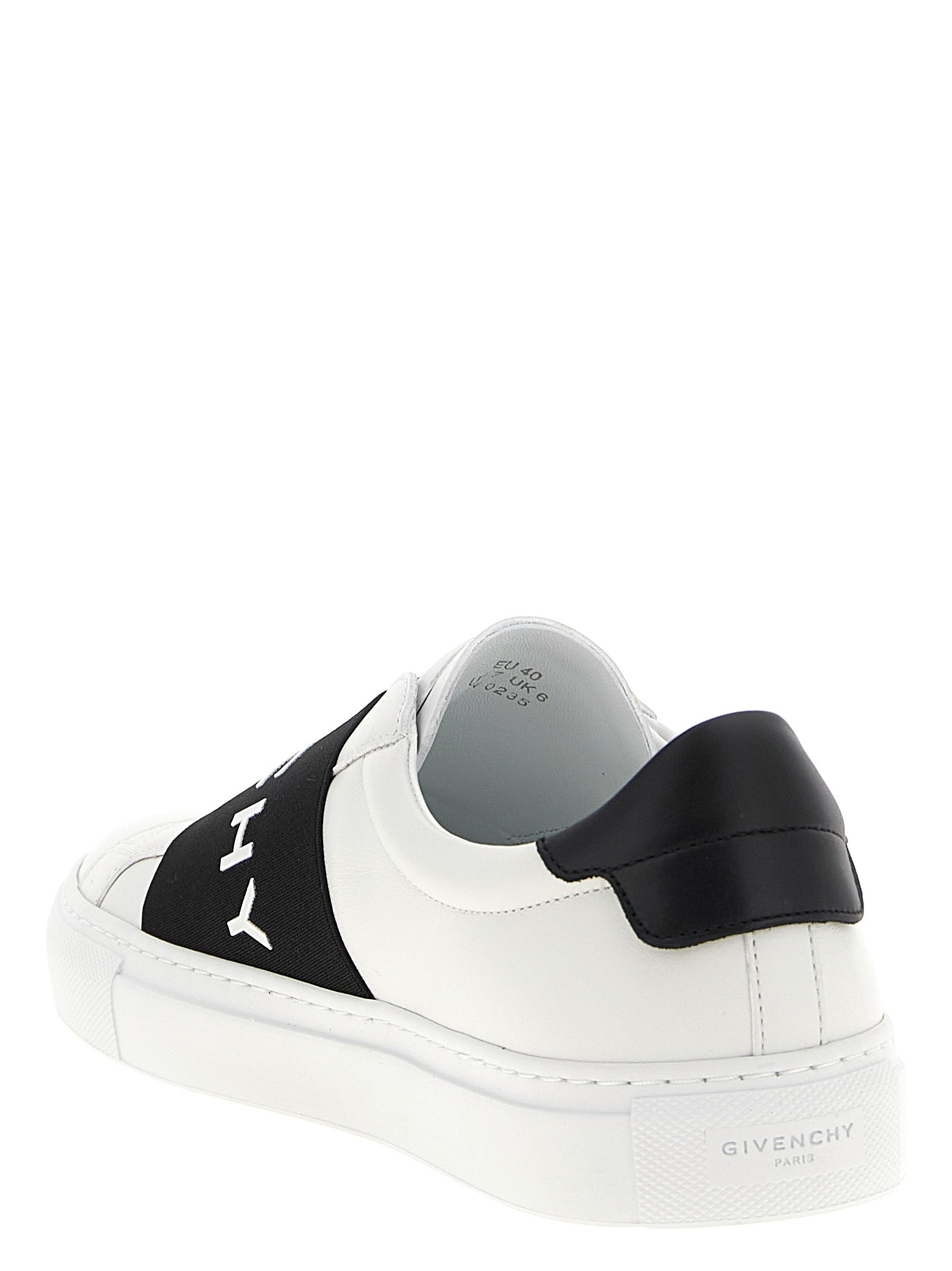 City Sport Sneakers White/black Calfskin Leather (bos Taurus)