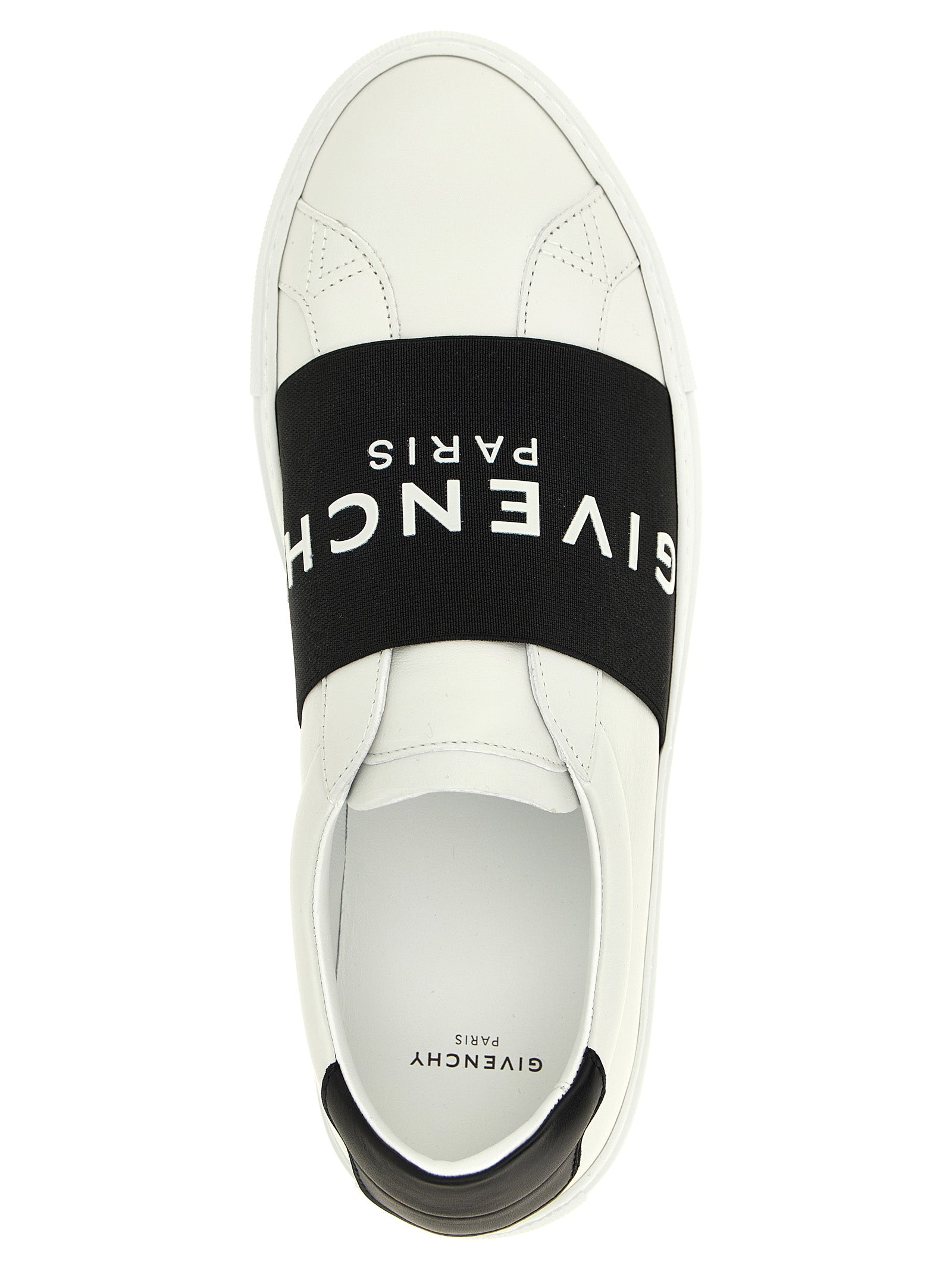 City Sport Sneakers White/black Calfskin Leather (bos Taurus)