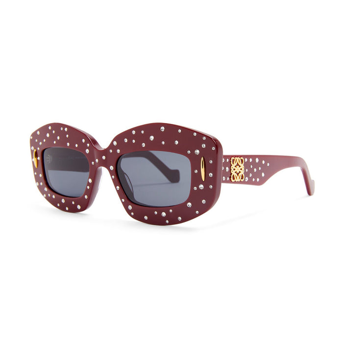 LW40114I 66v Rosso Acetate Occhiali Sole