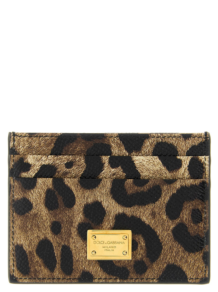 Animal print card holder Multicolor Calfskin Leather (bos Taurus) Wallets, Holders