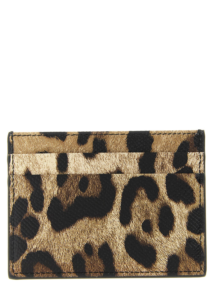 Animal print card holder Multicolor Calfskin Leather (bos Taurus) Wallets, Holders