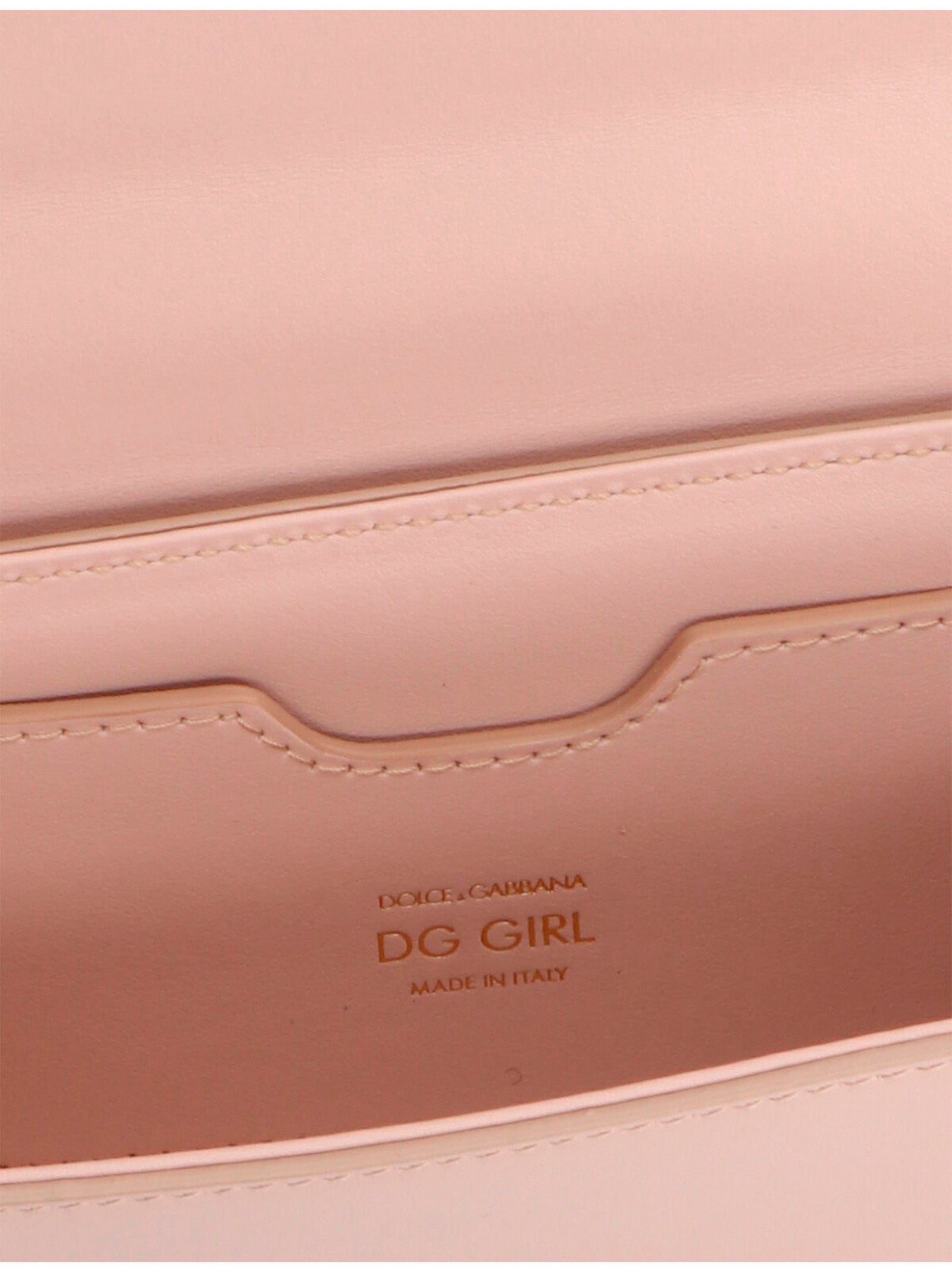 Dg Girl Mini Crossbody Bag Pink Lamb Leather (ovis Aries)