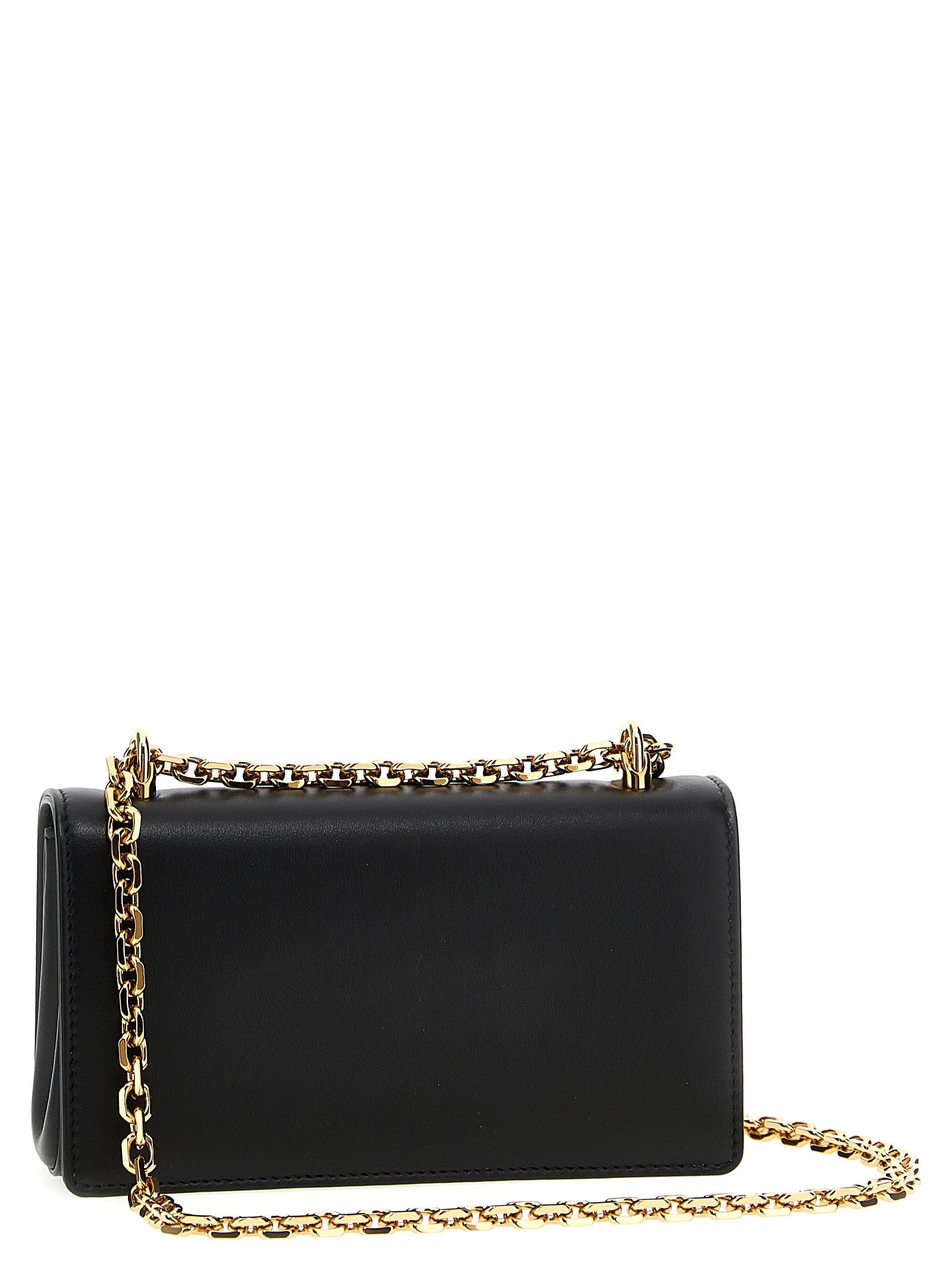 Dg Girl Mini Crossbody Bag Black Calf Leather (bos Taurus)