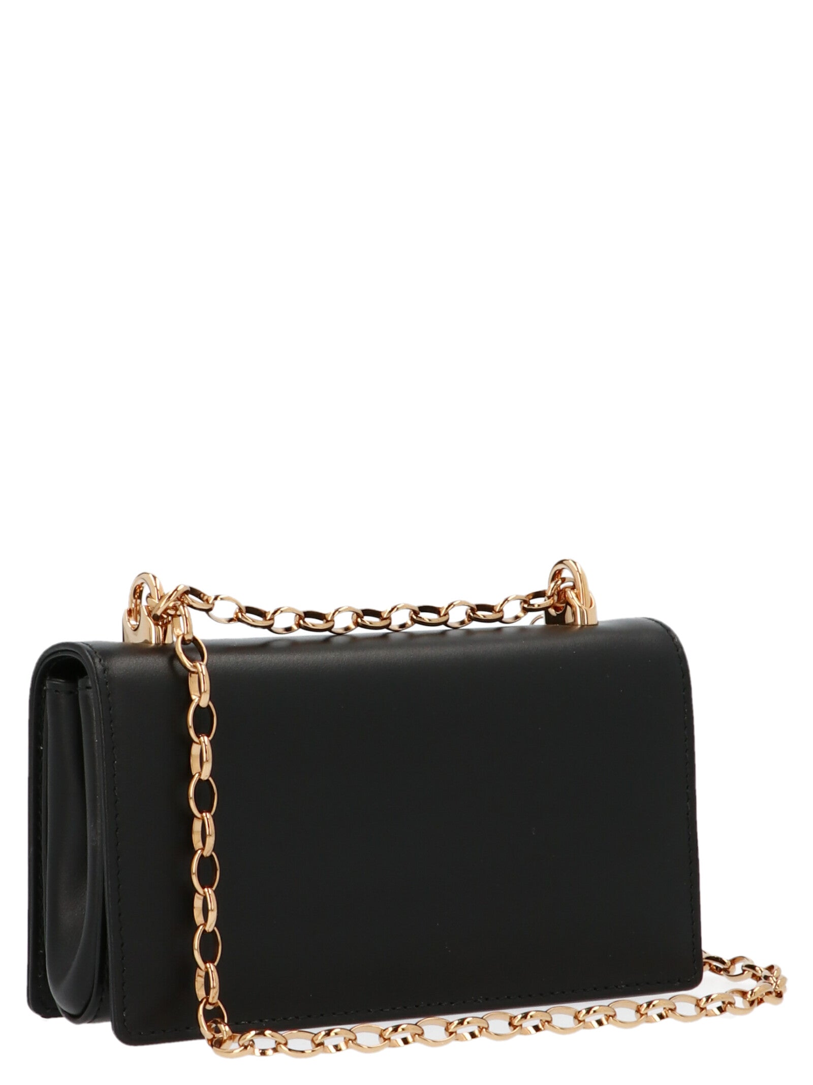 Dg Girl Mini Crossbody Bag Black Calf Leather (bos Taurus)