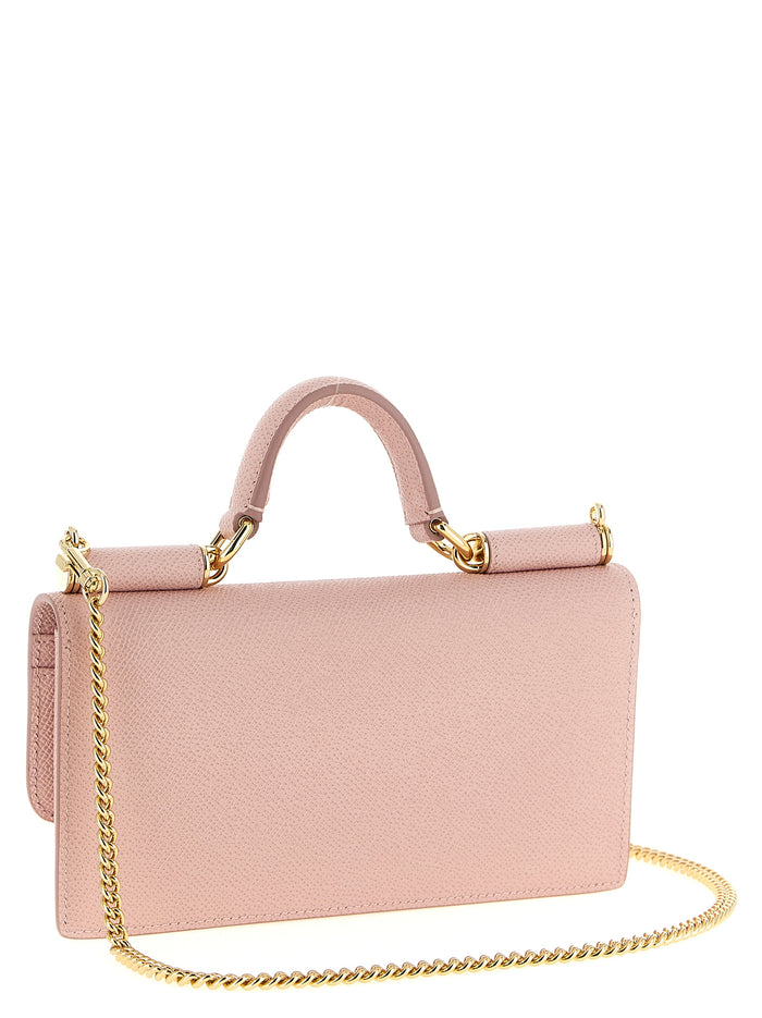 Sicily smartphone holder Pink Calfskin Leather (bos Taurus) Hi-tech